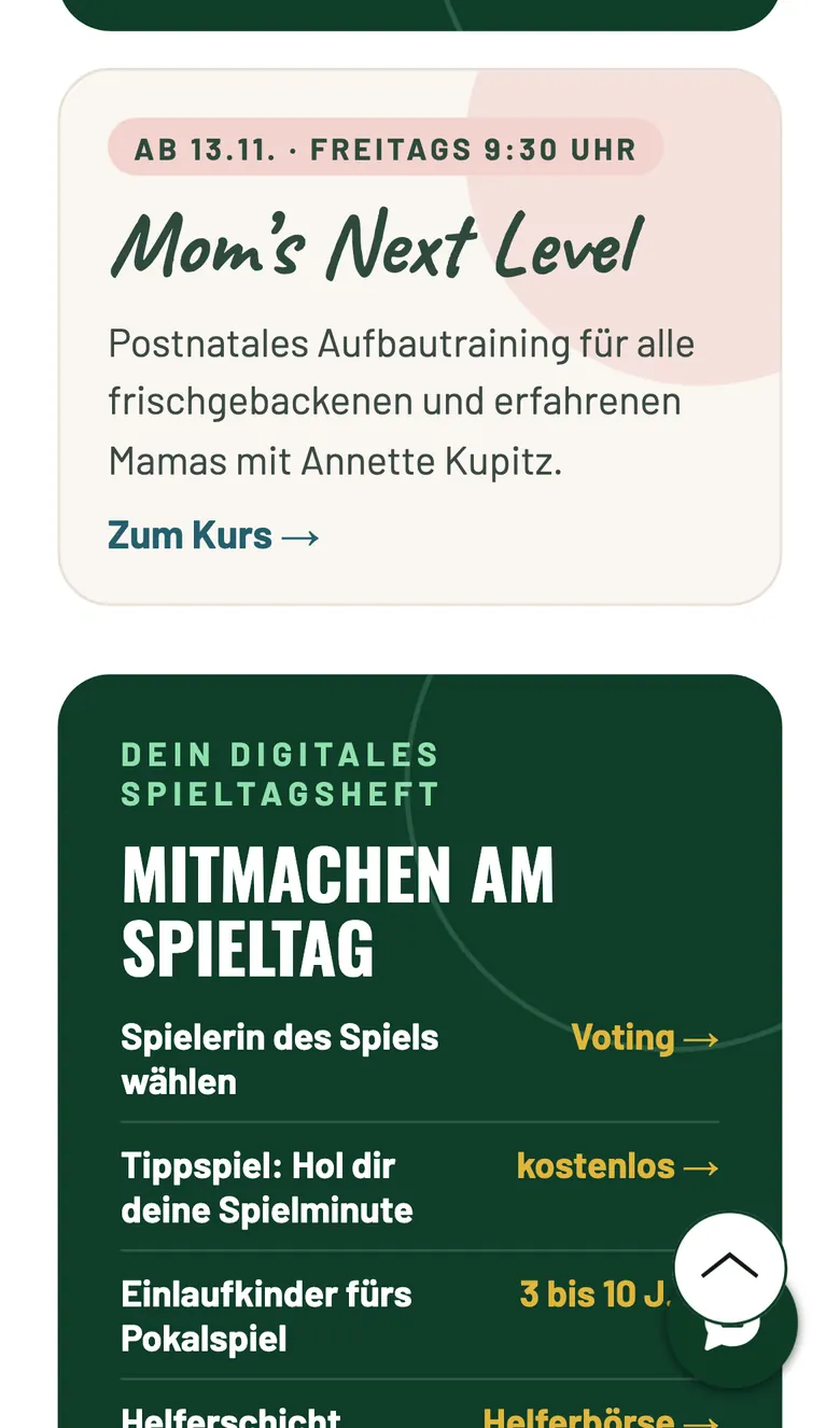 sv-thuelen.de am Handy: digitales Spieltagsheft